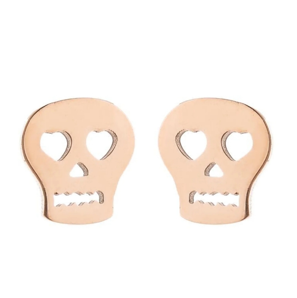 New Tiny Skull Earrings
